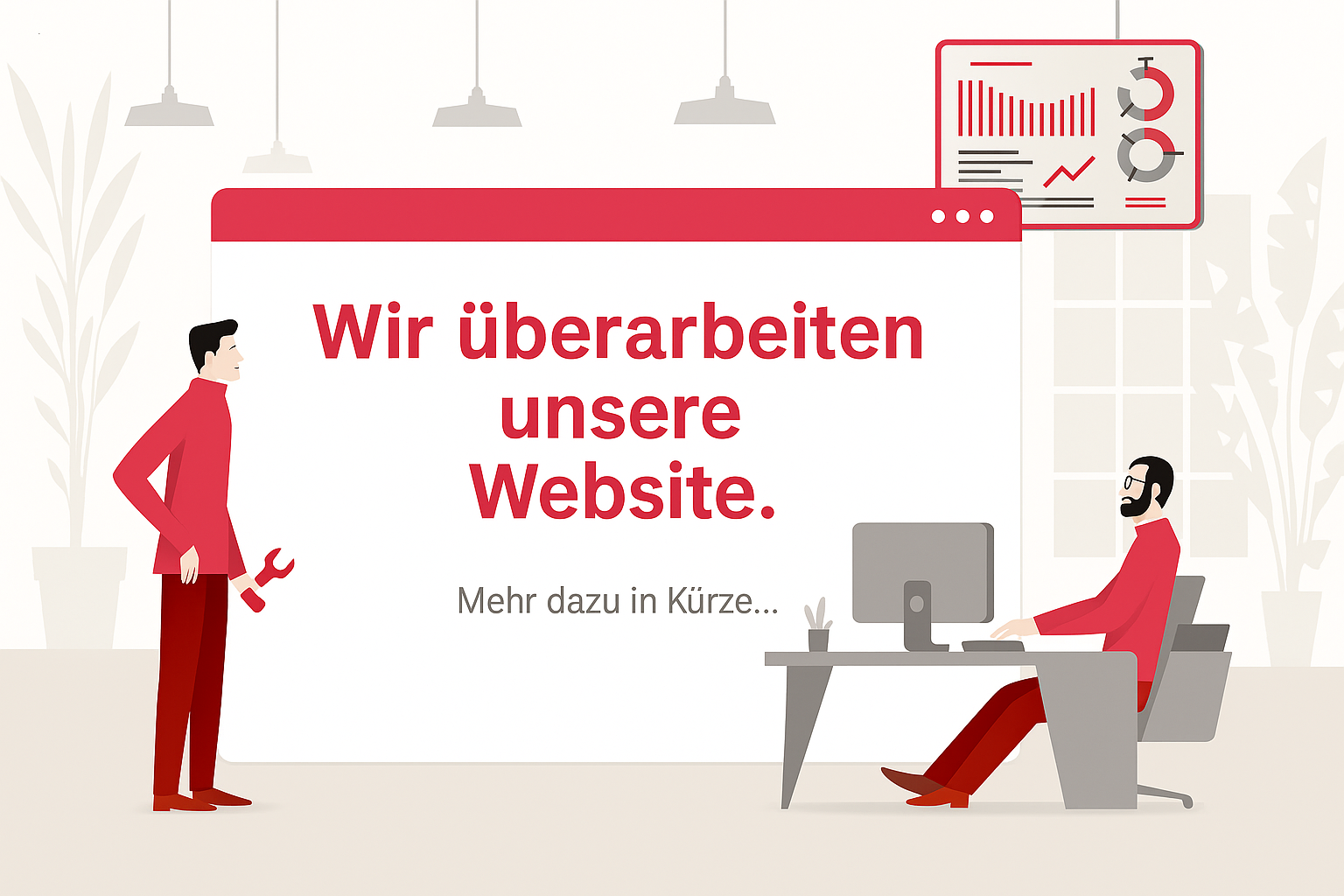 Wir überarbeiten unsere Webseite